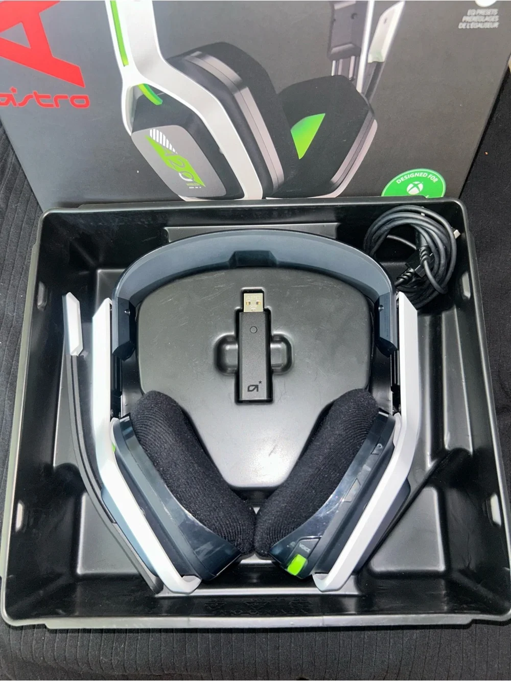 Logitech Astro A20 Wireless Gaming Headset - Black, White & Green